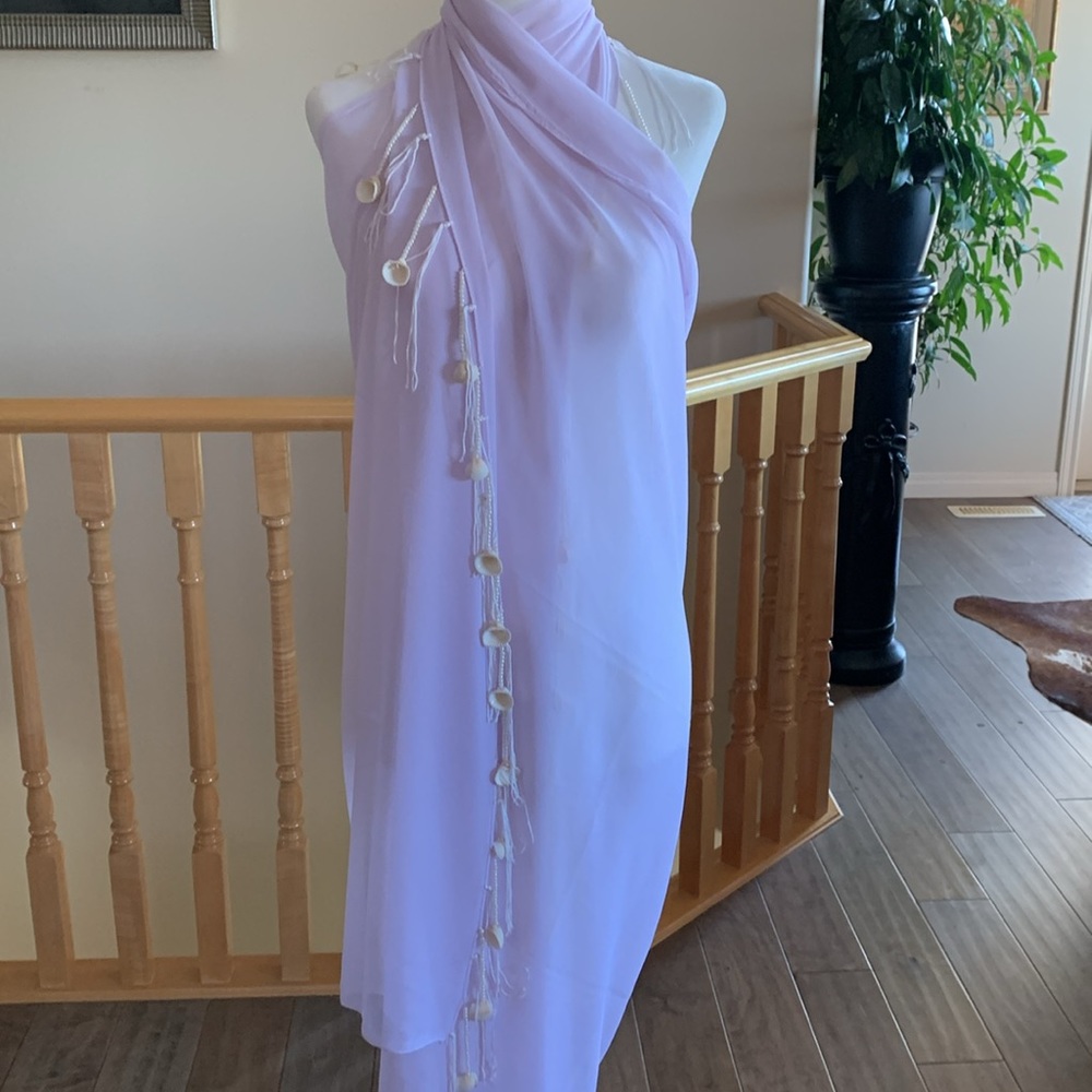 Vintage wrap/scarf Seashell & Pearl